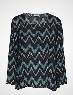 Masai bluse, Bea Top Bluse Langermet Blå MASAI Masai bluse, Bea Top Bluse Langermet Blå MASAI