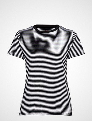 Mads Nørgaard T-skjorte, Organic Favorite Stripe Trimmy T-shirts & Tops Short-sleeved Blå MADS NØRGAARD