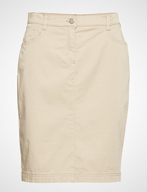 BRAX skjørt, Kristy Knelangt Skjørt Creme BRAX