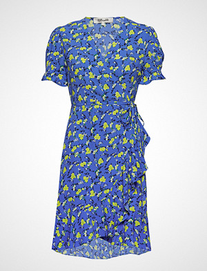 Diane von Furstenberg Dvf Emilia Knelang Kjole Blå DIANE VON