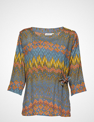 Masai Britt Top Bluse Langermet Blå MASAI Masai Britt Top Bluse Langermet Blå MASAI
