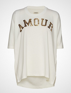 Zadig & Voltaire T-skjorte, Portland Amour T-shirts & Tops Short-sleeved Hvit ZADIG & VOLTAIRE Zadig & Voltaire T-skjorte, Portland Amour T-shirts & Tops Short-sleeved Hvit ZADIG & VOLTAIRE