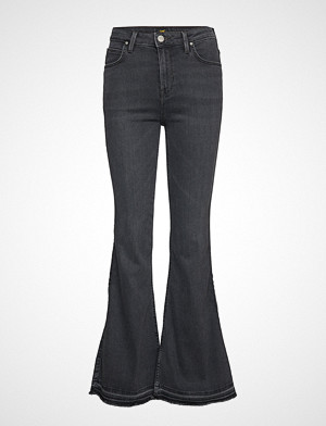 Lee Jeans bukse, Breese Pitch Raw Hem Jeans Sleng Svart LEE JEANS
