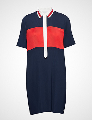 Tommy Hilfiger kjole, Frances Dress Ss, 40 Knelang Kjole Blå TOMMY HILFIGER