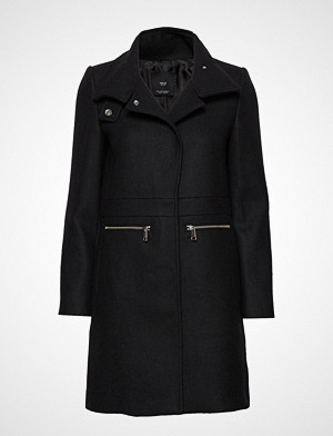 Mango kåpe, Straight-Cut Wool Coat Ullfrakk Frakk Svart Mango Mango kåpe, Straight-Cut Wool Coat Ullfrakk Frakk Svart Mango