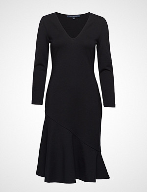 French Connection Sancia Lula Jersey Vnck Dress Knelang Kjole Svart FRENCH  CONNECTION - Fashionstreet.no