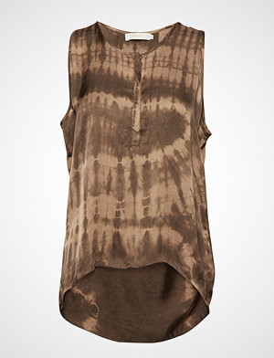 Rabens Saloner bluse, Lava Top Bluse Ermeløs Brun Rabens Sal R Rabens Saloner bluse, Lava Top Bluse Ermeløs Brun Rabens Sal R