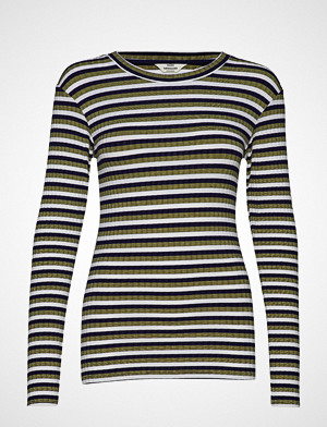 Mads Nørgaard T-skjorte, 5x5 Happy Stripe Tuba S T-shirts & Tops Long-sleeved Multi/mønstret MADS NØRGAARD
