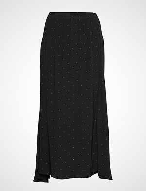DESIGNERS, REMIX skjørt, Leana Skirt Knelangt Skjørt Svart DESIGNERS, REMIX