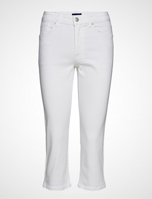 Gant jeans, D1. Slim White Capri Jeans Slim Jeans Hvit GANT Gant jeans, D1. Slim White Capri Jeans Slim Jeans Hvit GANT