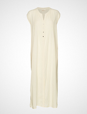 Rabens Saloner kjole, Cotton Pintuck Long Dress Knelang Kjole Creme RABENS SAL R Rabens Saloner kjole, Cotton Pintuck Long Dress Knelang Kjole Creme RABENS SAL R