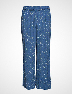 Violeta by Mango bukse, Polka-Dot Straight Trousers Vide Bukser Blå VIOLETA BY MANGO