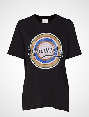 Second Female T-skjorte, Supreme Ss Tee T-shirts & Tops Short-sleeved Svart SECOND FEMALE Second Female T-skjorte, Supreme Ss Tee T-shirts & Tops Short-sleeved Svart SECOND FEMALE