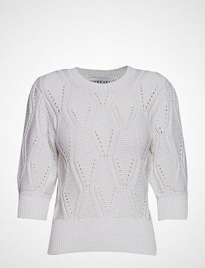 Ivyrevel genser, Short Sleeve Cotton Knit Strikket Genser Hvit IVYREVEL Ivyrevel genser, Short Sleeve Cotton Knit Strikket Genser Hvit IVYREVEL