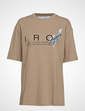 Iro T-skjorte, Olcott T-shirts & Tops Short-sleeved Beige IRO Iro T-skjorte, Olcott T-shirts & Tops Short-sleeved Beige IRO