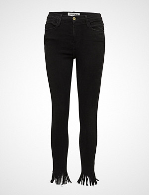 FRAME jeans, Le High Skny Fringe Skinny Jeans Svart FRAME FRAME jeans, Le High Skny Fringe Skinny Jeans Svart FRAME