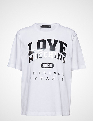 Love Moschino T-skjorte, Love Moschino T-shirts & Tops Short-sleeved Hvit LOVE MOSCHINO Love Moschino T-skjorte, Love Moschino T-shirts & Tops Short-sleeved Hvit LOVE MOSCHINO