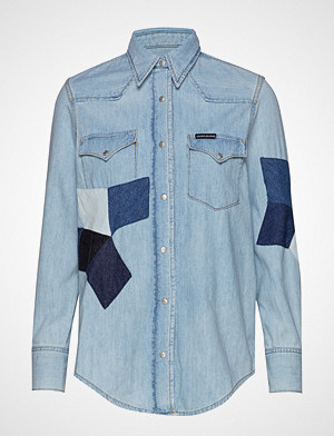 Calvin Klein skjorte, Foundation Western S Langermet Skjorte Blå CALVIN KLEIN JEANS Calvin Klein skjorte, Foundation Western S Langermet Skjorte Blå CALVIN KLEIN JEANS