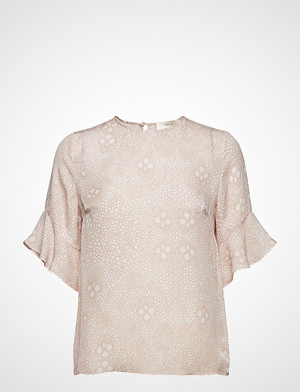 Mayla Stockholm Isa Silk Top Blouses Short-sleeved Rosa Mayla Stockholm Mayla Stockholm Isa Silk Top Blouses Short-sleeved Rosa Mayla Stockholm