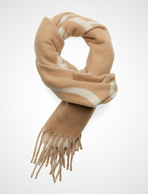 Andiata skjerf, Corinne Logo Scarf Skjerf Beige ANDIATA Andiata skjerf, Corinne Logo Scarf Skjerf Beige ANDIATA