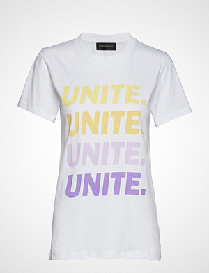 Storm & Marie T-skjorte, Unite-Grade-Tee T-shirts & Tops Short-sleeved Hvit STORM & MARIE