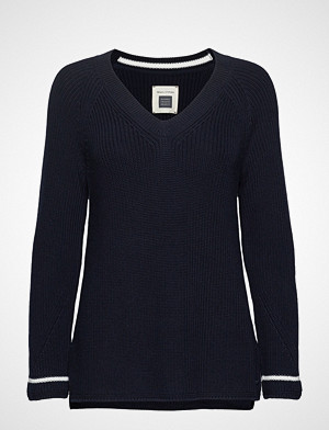 Marc O'Polo genser, Pullover Long Sleeve Strikket Genser Blå MARC O'POLO