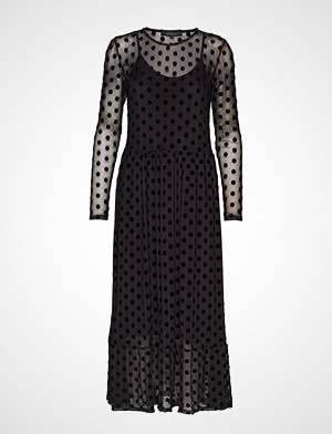 Soft Rebels kjole, Smile Ls Midi Dress Maxikjole Festkjole Svart SOFT REBELS Soft Rebels kjole, Smile Ls Midi Dress Maxikjole Festkjole Svart SOFT REBELS