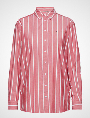 Tommy Jeans skjorte, Tjw Soft Touch Strip Langermet Skjorte Rød TOMMY JEANS Tommy Jeans skjorte, Tjw Soft Touch Strip Langermet Skjorte Rød TOMMY JEANS
