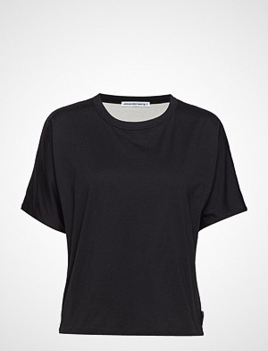 T by Alexander Wang T-skjorte, Superfine Jersey S/S Crewneck Top T-shirts & Tops Short-sleeved Svart T BY ALEXANDER WANG T by Alexander Wang T-skjorte, Superfine Jersey S/S Crewneck Top T-shirts & Tops Short-sleeved Svart T BY ALEXANDER WANG