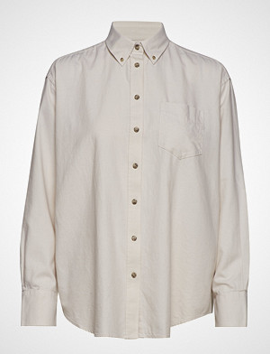 Gant skjorte, D2.Winter Faded Flannel Exb Shirt Langermet Skjorte Hvit GANT Gant skjorte, D2.Winter Faded Flannel Exb Shirt Langermet Skjorte Hvit GANT