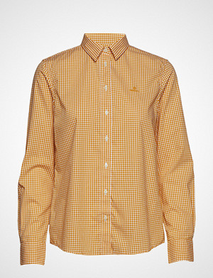 Gant skjorte, The Broadcloth Gingham Shirt Langermet Skjorte Gul GANT Gant skjorte, The Broadcloth Gingham Shirt Langermet Skjorte Gul GANT