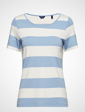 Gant T-skjorte, O2. Barstriped Top T-shirts & Tops Short-sleeved Blå GANT Gant T-skjorte, O2. Barstriped Top T-shirts & Tops Short-sleeved Blå GANT