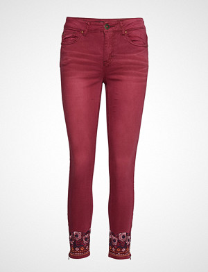 Desigual jeans, Pant Miami Colors Skinny Jeans Rød DESIGUAL Desigual jeans, Pant Miami Colors Skinny Jeans Rød DESIGUAL