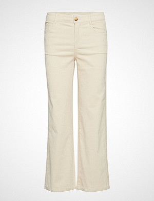 Mango bukse, Corduroy Straight Trousers Vide Bukser Creme Mango Mango bukse, Corduroy Straight Trousers Vide Bukser Creme Mango