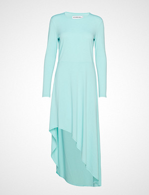 Ivyrevel kjole, Asymmetric Hem Midi Dress Knelang Kjole Blå IVYREVEL