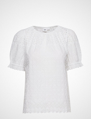 GAP bluse, Ss Eyelet Tee Bluse Kortermet Hvit GAP GAP bluse, Ss Eyelet Tee Bluse Kortermet Hvit GAP