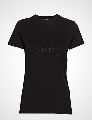 Karl Lagerfeld T-skjorte, Karl X Olivia Profile Tee T-shirts & Tops Short-sleeved Svart KARL LAGERFELD Karl Lagerfeld T-skjorte, Karl X Olivia Profile Tee T-shirts & Tops Short-sleeved Svart KARL LAGERFELD