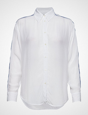 Calvin Klein skjorte, Relaxed Tape Faux Si Langermet Skjorte Hvit CALVIN KLEIN JEANS Calvin Klein skjorte, Relaxed Tape Faux Si Langermet Skjorte Hvit CALVIN KLEIN JEANS