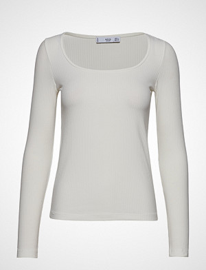 Mango T-skjorte, Ribbed T-Shirt T-shirts & Tops Long-sleeved Hvit MANGO Mango T-skjorte, Ribbed T-Shirt T-shirts & Tops Long-sleeved Hvit MANGO