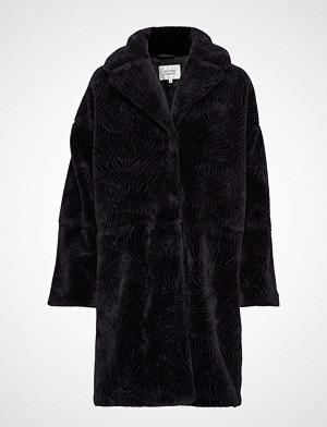 Second Female Myra Coat Outerwear Faux Fur Svart Second Female Second Female Myra Coat Outerwear Faux Fur Svart Second Female