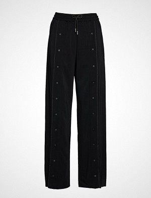 Karl Lagerfeld bukse, Wide Leg Snap Pants W/ Logo Vide Bukser Svart KARL LAGERFELD Karl Lagerfeld bukse, Wide Leg Snap Pants W/ Logo Vide Bukser Svart KARL LAGERFELD