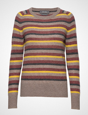 Mos Mosh genser, Marbel Stripe Cashmere Strikket Genser Multi/mønstret MOS MOSH Mos Mosh genser, Marbel Stripe Cashmere Strikket Genser Multi/mønstret MOS MOSH