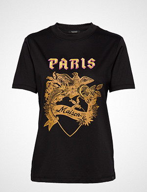 Scotch & Soda T-skjorte, Short Sleeve Tee With Toile Artwork T-shirts & Tops Short-sleeved Svart SCOTCH & SODA Scotch & Soda T-skjorte, Short Sleeve Tee With Toile Artwork T-shirts & Tops Short-sleeved Svart SCOTCH & SODA
