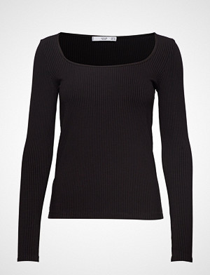 Mango T-skjorte, Ribbed T-Shirt T-shirts & Tops Long-sleeved Svart MANGO Mango T-skjorte, Ribbed T-Shirt T-shirts & Tops Long-sleeved Svart MANGO
