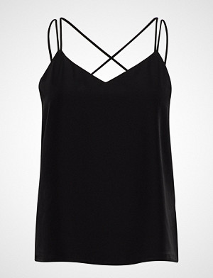 Scotch & Soda bluse, Tank Top With Jersey Back Panel Bluse Ermeløs Svart SCOTCH & SODA Scotch & Soda bluse, Tank Top With Jersey Back Panel Bluse Ermeløs Svart SCOTCH & SODA