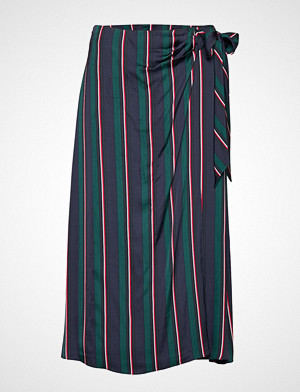 Tommy Hilfiger skjørt, Ava Wrap Skirt Knelangt Skjørt Blå TOMMY HILFIGER Tommy Hilfiger skjørt, Ava Wrap Skirt Knelangt Skjørt Blå TOMMY HILFIGER