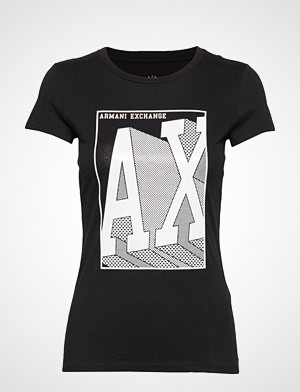 Armani Exchange T-skjorte, Ax Woman T-Shirt T-shirts & Tops Short-sleeved Svart Armani Exchange