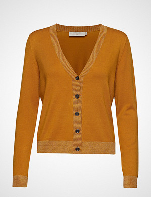 Cream kardigan, Simona Knit Cardigan Strikkegenser Cardigan Gul CREAM Cream kardigan, Simona Knit Cardigan Strikkegenser Cardigan Gul CREAM