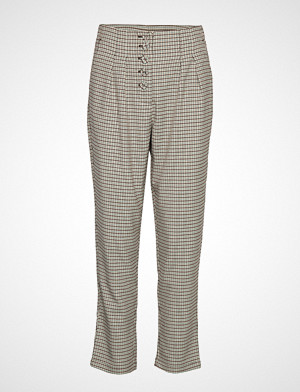 Vila bukse, Vichecking Hwrx 7/8 Pants Bukser Med Rette Ben Grå VILA Vila bukse, Vichecking Hwrx 7/8 Pants Bukser Med Rette Ben Grå VILA