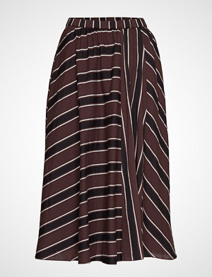Moshi Moshi Mind skjørt, Ceres Skirt Autumn Stripe Knelangt Skjørt Brun MOSHI MOSHI MIND Moshi Moshi Mind skjørt, Ceres Skirt Autumn Stripe Knelangt Skjørt Brun MOSHI MOSHI MIND